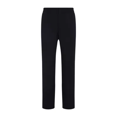 Paul Smith Tailored Blue Wool Trousers With Elastic Waistband In Blue