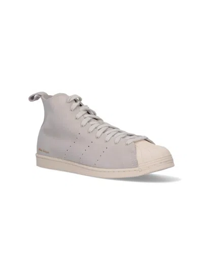 Adidas Originals Adidas X Wales Bonner X Wales Bonner Superstar Brushed Suede Sneakers In White
