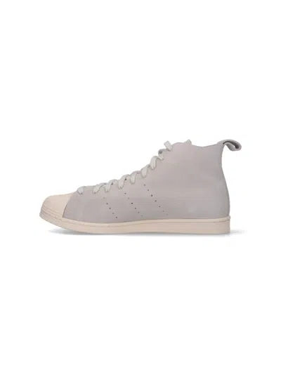 Adidas Originals Adidas X Wales Bonner X Wales Bonner Superstar Brushed Suede Sneakers In White