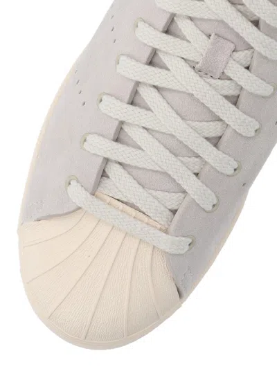Adidas Originals Adidas X Wales Bonner X Wales Bonner Superstar Brushed Suede Sneakers In White
