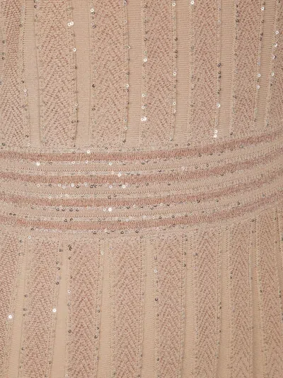 D Exterior D. Exterior Crystals Long Dress By D. Exterior In Neutral