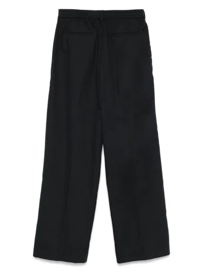 Pt Torino Wide-leg Trousers With Tailored Finish In Blue