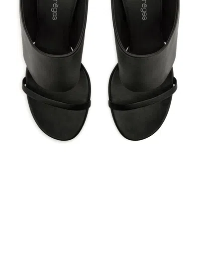 Courrèges Wedge Heel Slip-on Sandals
