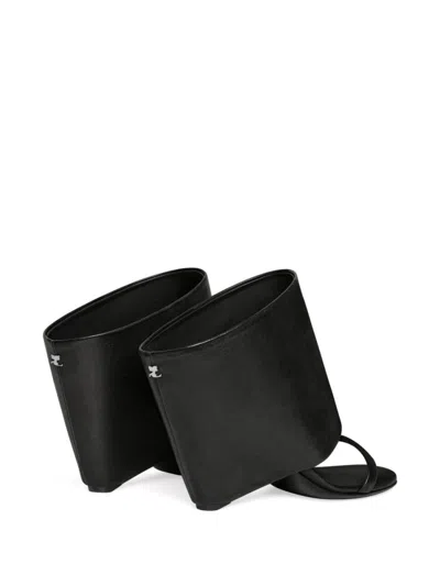Courrèges Wedge Heel Slip-on Sandals