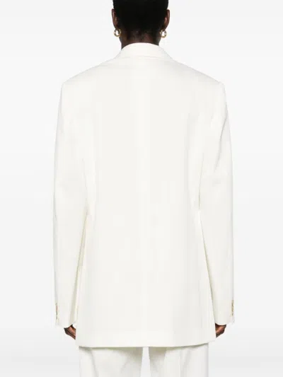 Mm6 Maison Margiela Mm6 By Maison Margiela Tailored White Jacket With Button Fastening In White