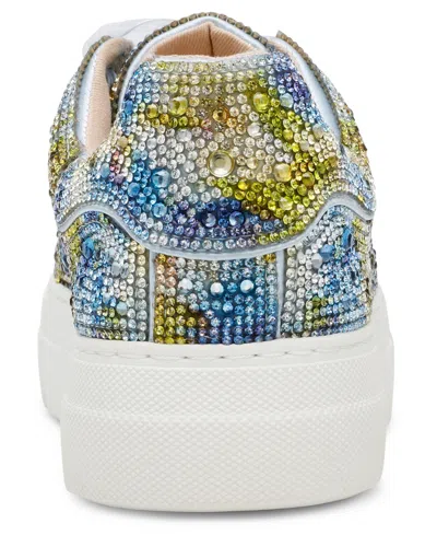 Betsey Johnson Sidny Crystal Pavé Platform Sneaker