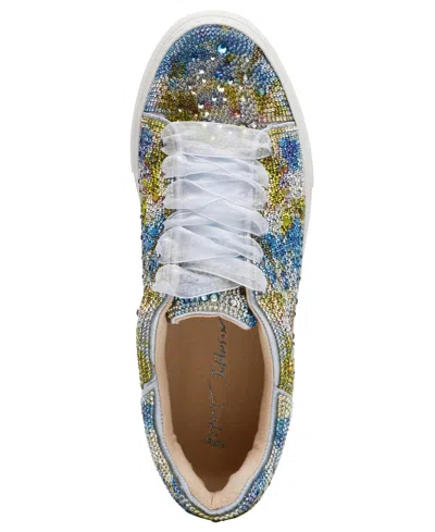 Betsey Johnson Sidny Crystal Pavé Platform Sneaker