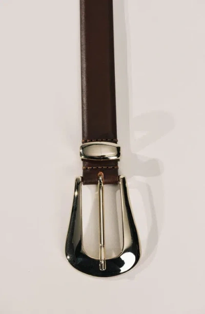 Dehanche Colette Suede Belt In Burgundy