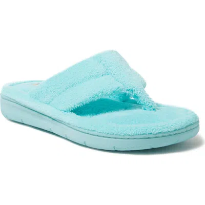 Dearfoams Wrenley Terry Thong Flip Flop Slipper