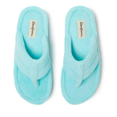 Dearfoams Wrenley Terry Thong Flip Flop Slipper