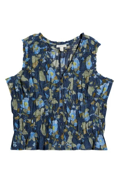 Treasure & Bond Print Shirred Tank