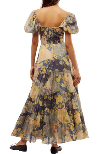 Free People Sundrenched Floral Tiered Maxi Sundress In Multi