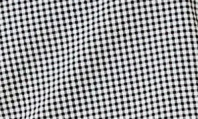 Solid & Striped Anise Scoop Neck Crop Top In Noir Gingham In Black