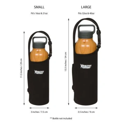 Healthy Human Water Bottle Take Me With U Sling Large, Black