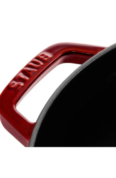 Staub 5.5-quart Enameled Cast Iron Dutch Oven In Red