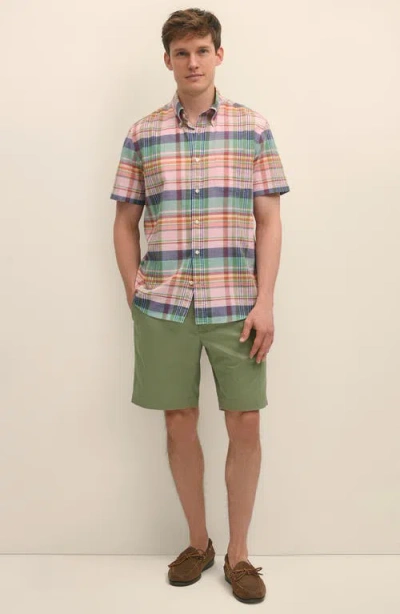 Brooks Brothers Advantage Wrinkle Resistant Stretch Chino Shorts In Green