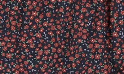 Maniere Manière Kids' Floral Top & Bubble Shorts Set In Brown