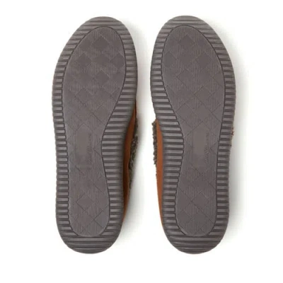 Dearfoams Alexander Microsuede Moccasin Slipper In Brown