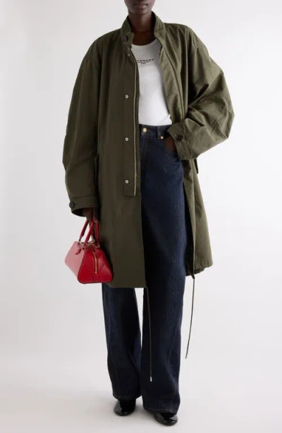 Givenchy Cocoon Parka In Green