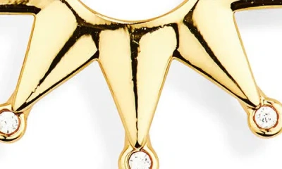 Lele Sadoughi Crystal Sun Stud Earrings In Gold