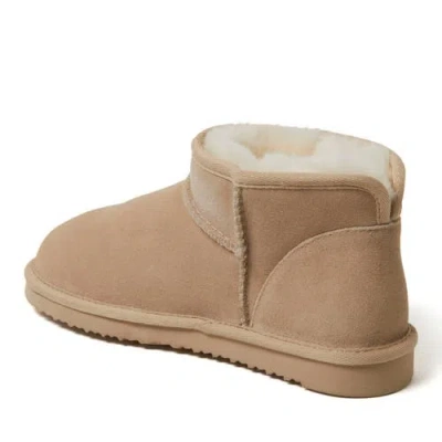 Dearfoams Fireside Riverland Genuine Shearling Micro Bootie