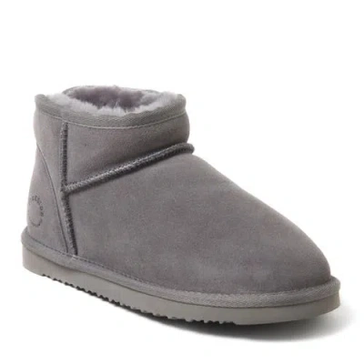 Dearfoams Fireside Riverland Genuine Shearling Micro Bootie