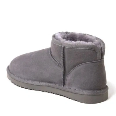 Dearfoams Fireside Riverland Genuine Shearling Micro Bootie