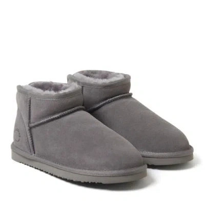 Dearfoams Fireside Riverland Genuine Shearling Micro Bootie