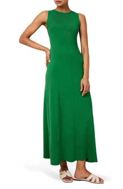 Solid & Striped The Lucerne Rib Sundress In Green