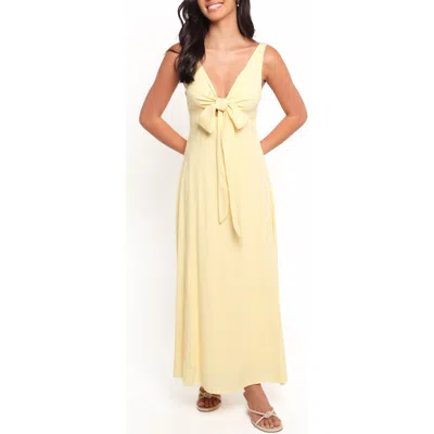 Petal And Pup Petal & Pup Archer Sleeveless Fit & Flare Midi Dress In Yellow