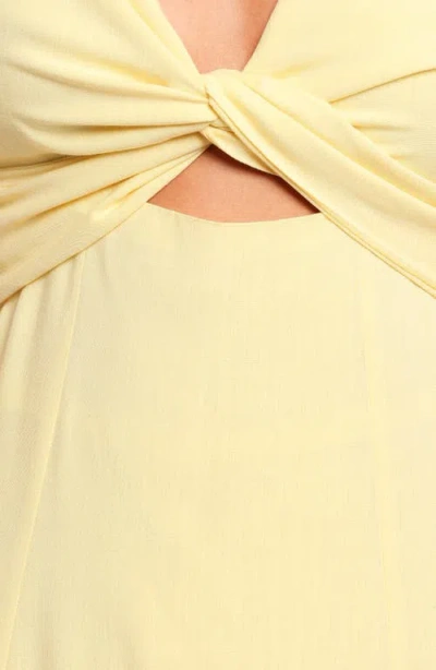 Petal And Pup Petal & Pup Archer Sleeveless Fit & Flare Midi Dress In Yellow