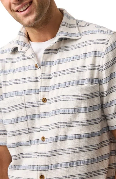 Rodd & Gunn Yarrow Creek Short Sleeve Recycled Cotton Blend Button-up Shirt In Multi