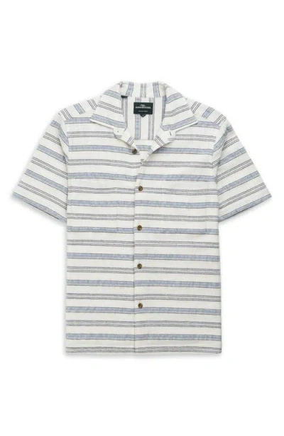 Rodd & Gunn Yarrow Creek Short Sleeve Recycled Cotton Blend Button-up Shirt In Multi