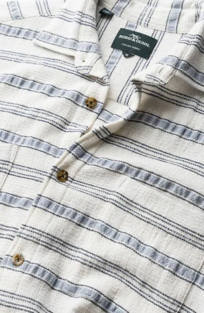 Rodd & Gunn Yarrow Creek Short Sleeve Recycled Cotton Blend Button-up Shirt In Multi