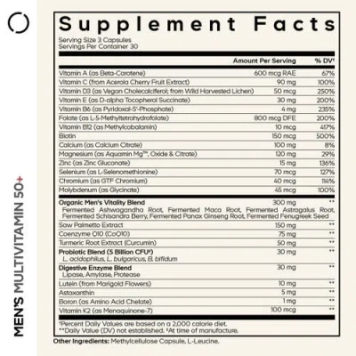 Codeage Multivitamin 50+, Essential Minerals For Men Over 50