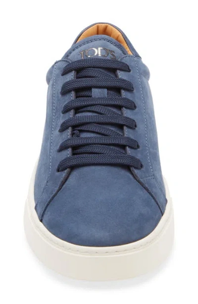 Tod's Cassetta Low Top Sneaker In Blue