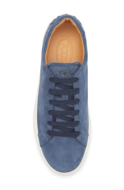 Tod's Cassetta Low Top Sneaker In Blue