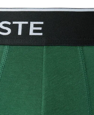 Lacoste Men's 3-pack Stretch Cotton Boxer Briefs - Xl In Multi