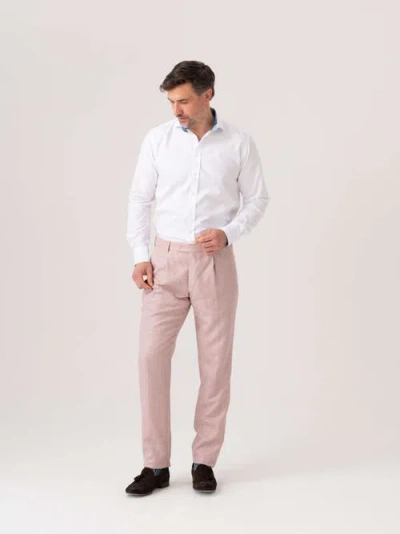 Koy Clothing Linen/wool/silk Blend Tailored Trousers