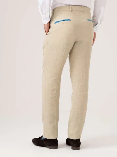 Koy Clothing Linen/wool/silk Blend Tailored Trousers