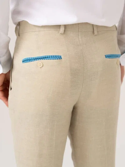 Koy Clothing Linen/wool/silk Blend Tailored Trousers