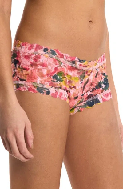 Hanky Panky Print Boyshorts In Pink