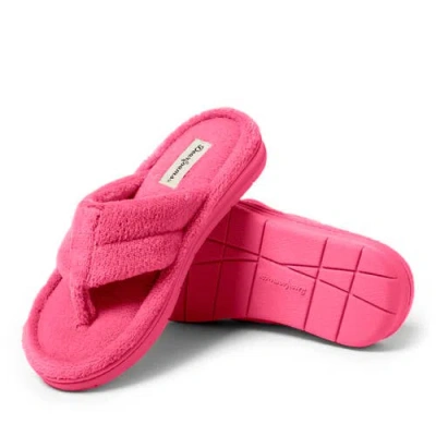 Dearfoams Wrenley Terry Thong Flip Flop Slipper