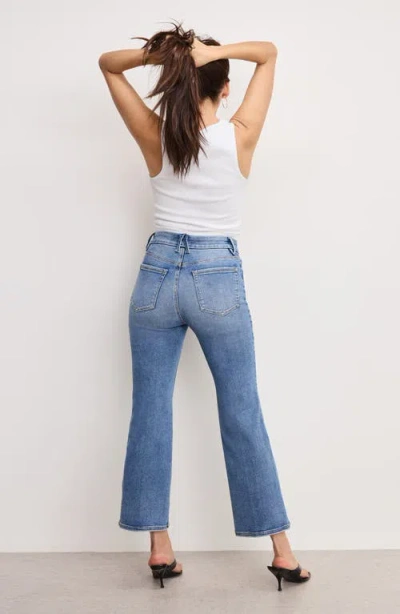 Good American Always Fits Good Legs Crop Mini Bootcut Jeans In Blue