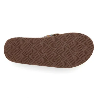 Feelgoodz Womens Zensole Slim Kinderz Woven Strap Faux Leather Flip Flop Thong Sandals