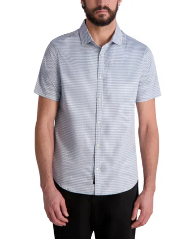 Karl Lagerfeld Karltooth Short Sleeve Shirt In Blue