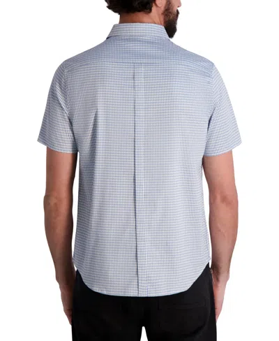 Karl Lagerfeld Karltooth Short Sleeve Shirt In Blue
