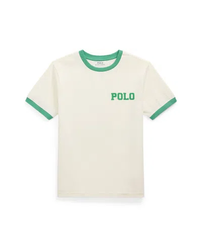 Polo Ralph Lauren Logo Cotton Jersey T-shirt In White