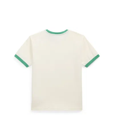 Polo Ralph Lauren Logo Cotton Jersey T-shirt In White