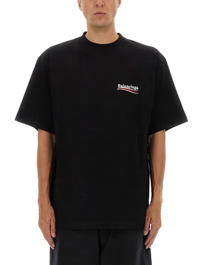 Balenciaga Political Campaign T-shirt Washed Black With